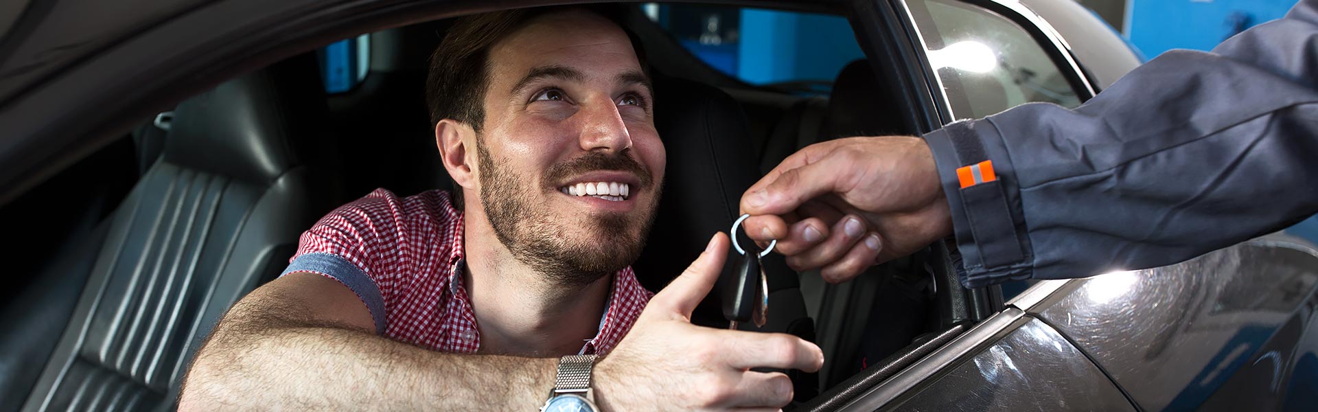 customer getting keys