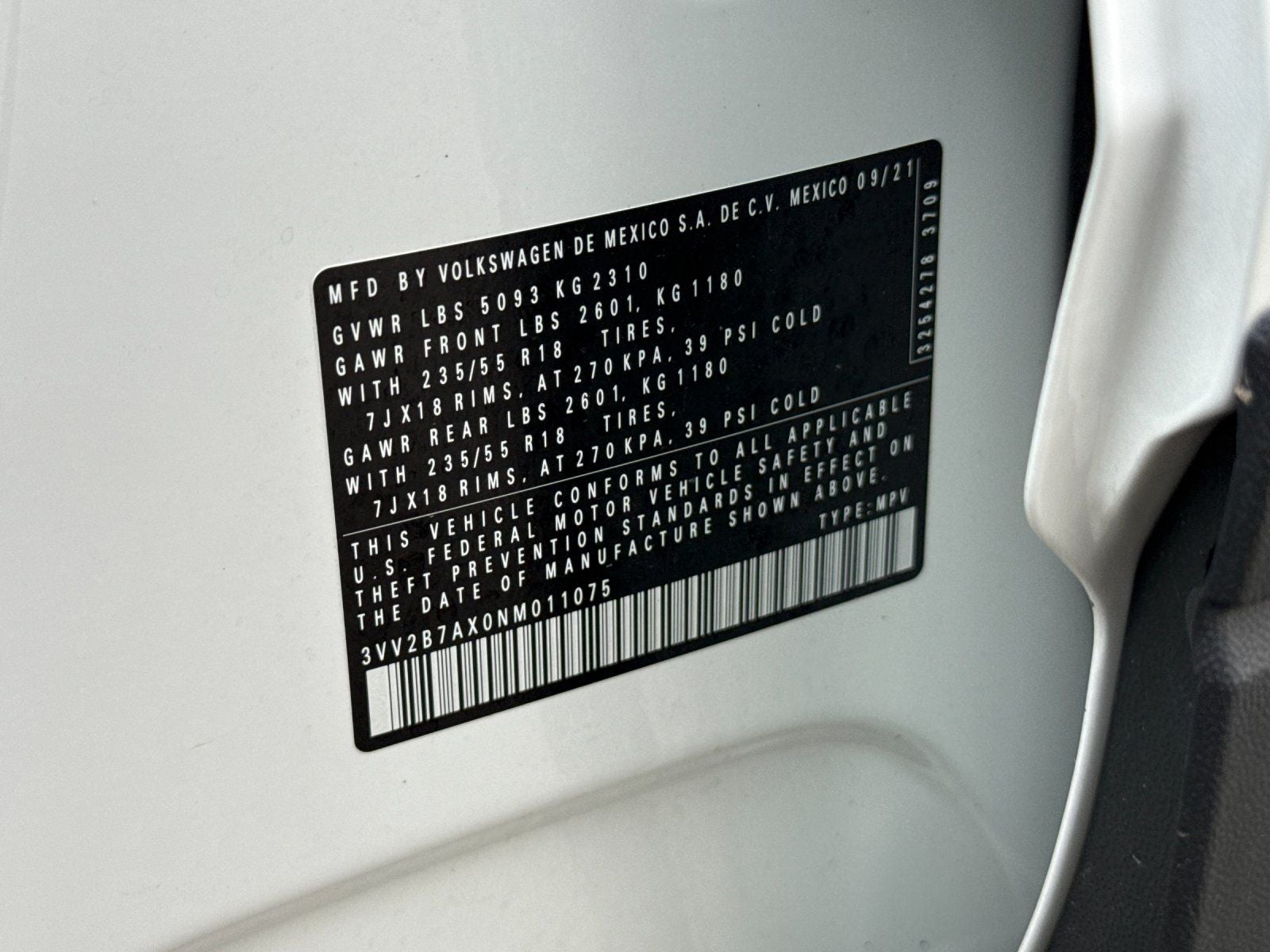 2022 Volkswagen Tiguan 2.0T SE