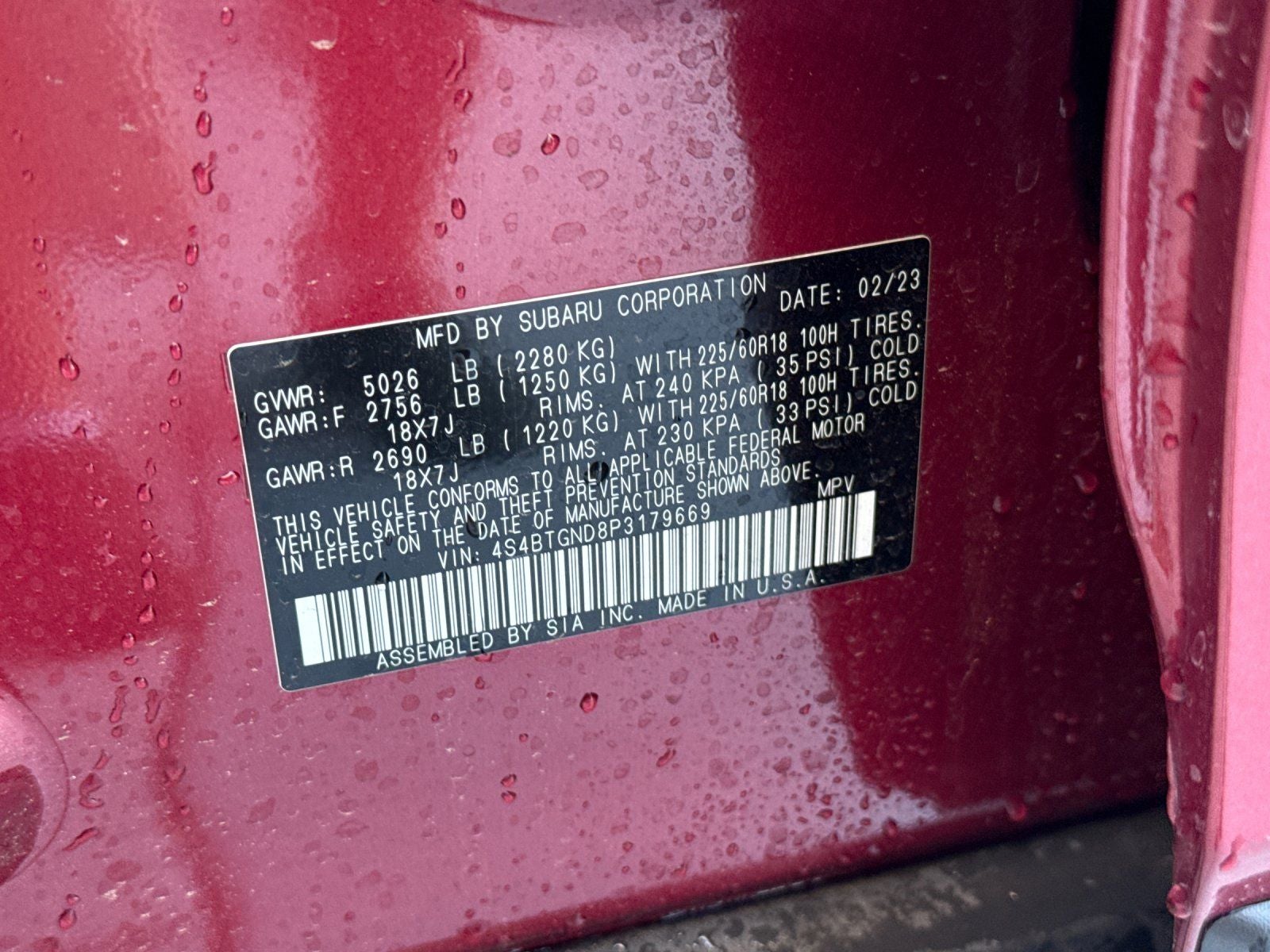 2023 Subaru Outback Limited XT