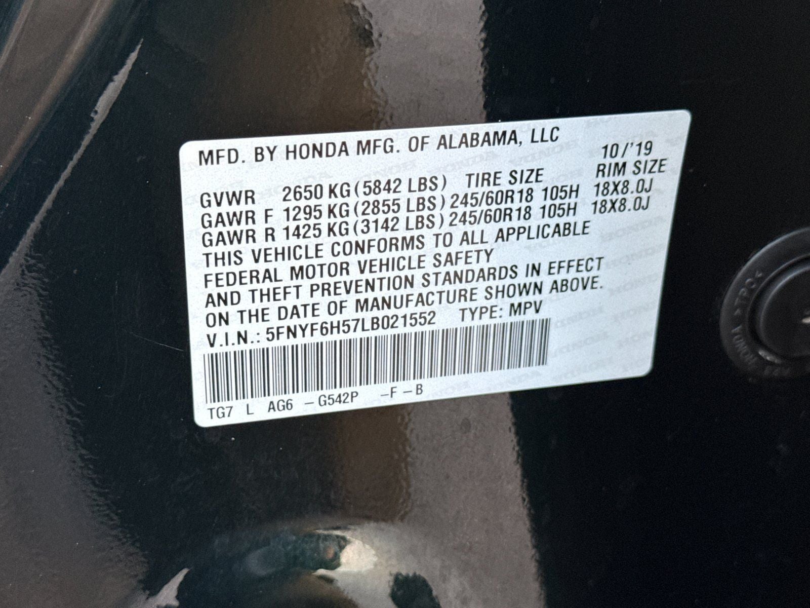 2020 Honda Pilot EX-L