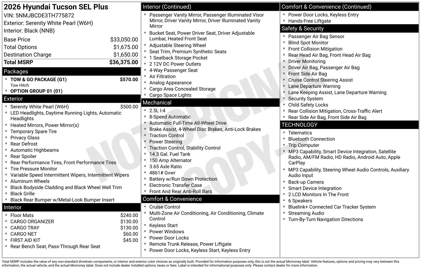 2026 Hyundai TUCSON SEL Plus
