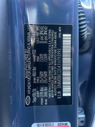 2026 Hyundai TUCSON SEL Plus