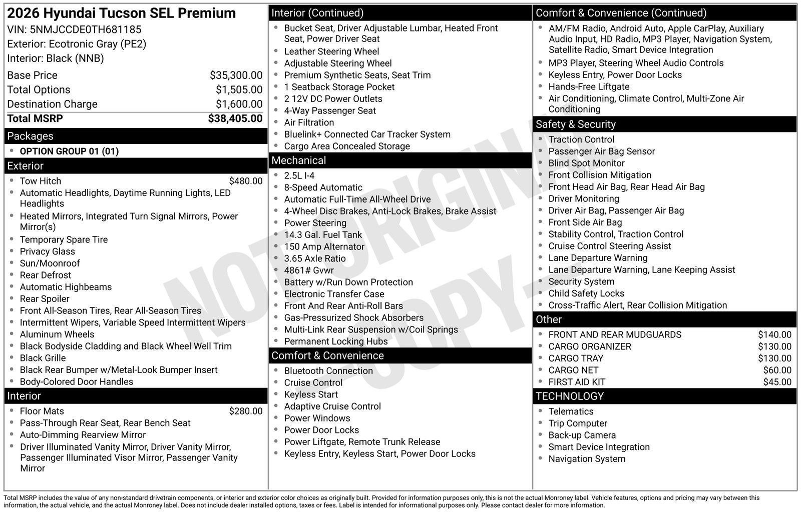 2026 Hyundai TUCSON SEL Premium