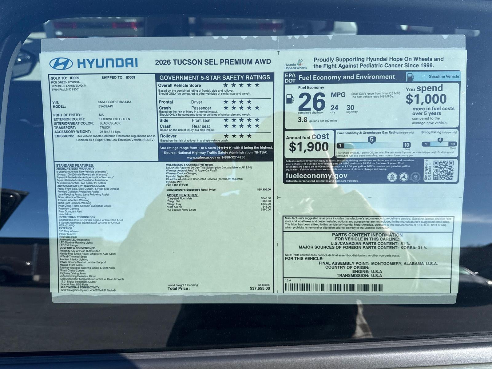 2026 Hyundai TUCSON SEL Premium