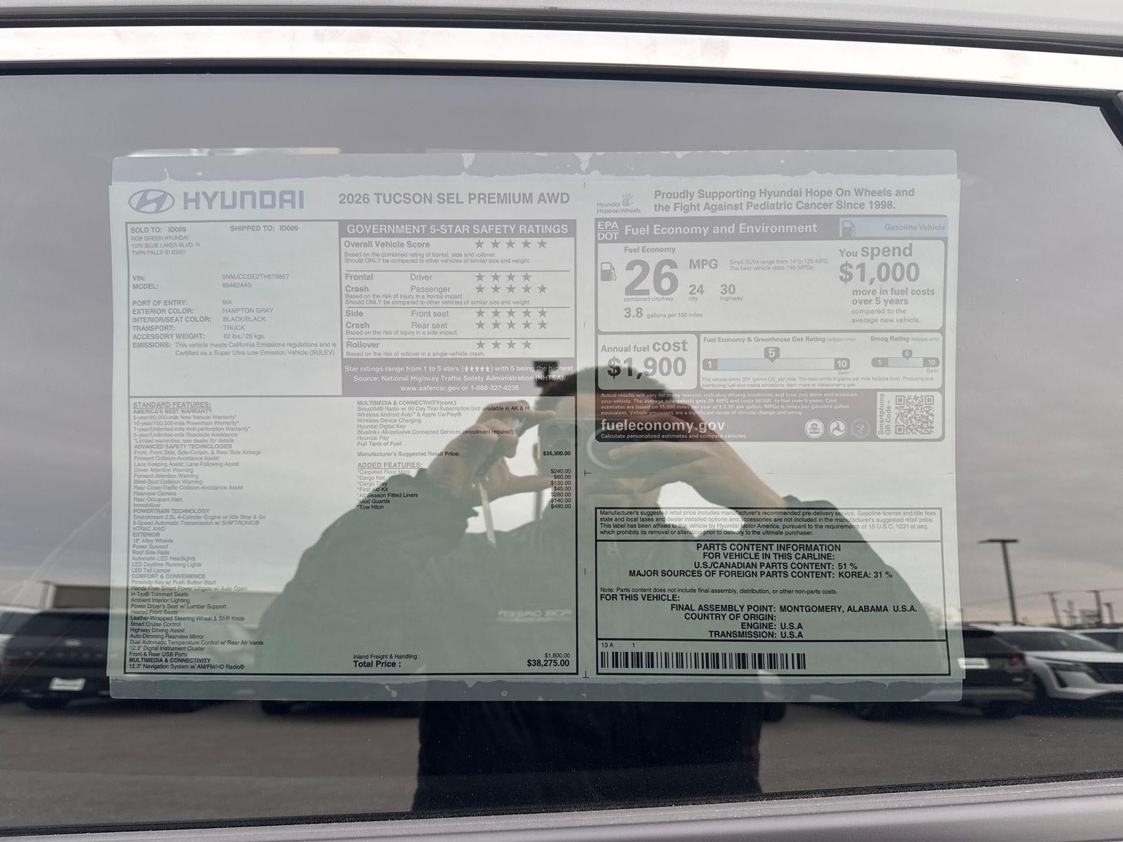 2026 Hyundai TUCSON SEL Premium