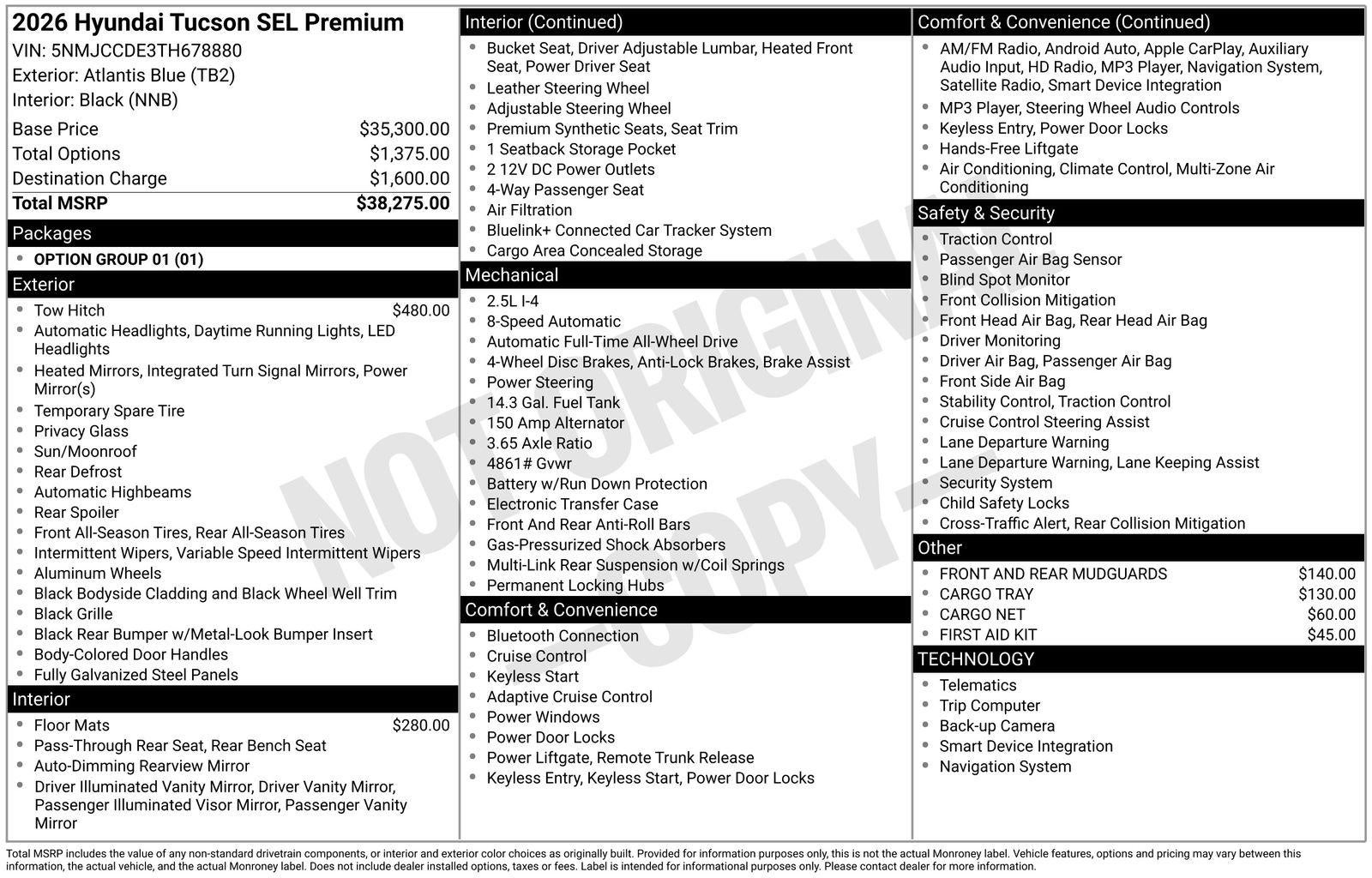 2026 Hyundai TUCSON SEL Premium