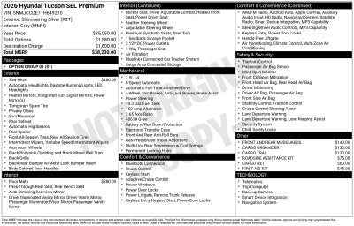 2026 Hyundai TUCSON SEL Premium