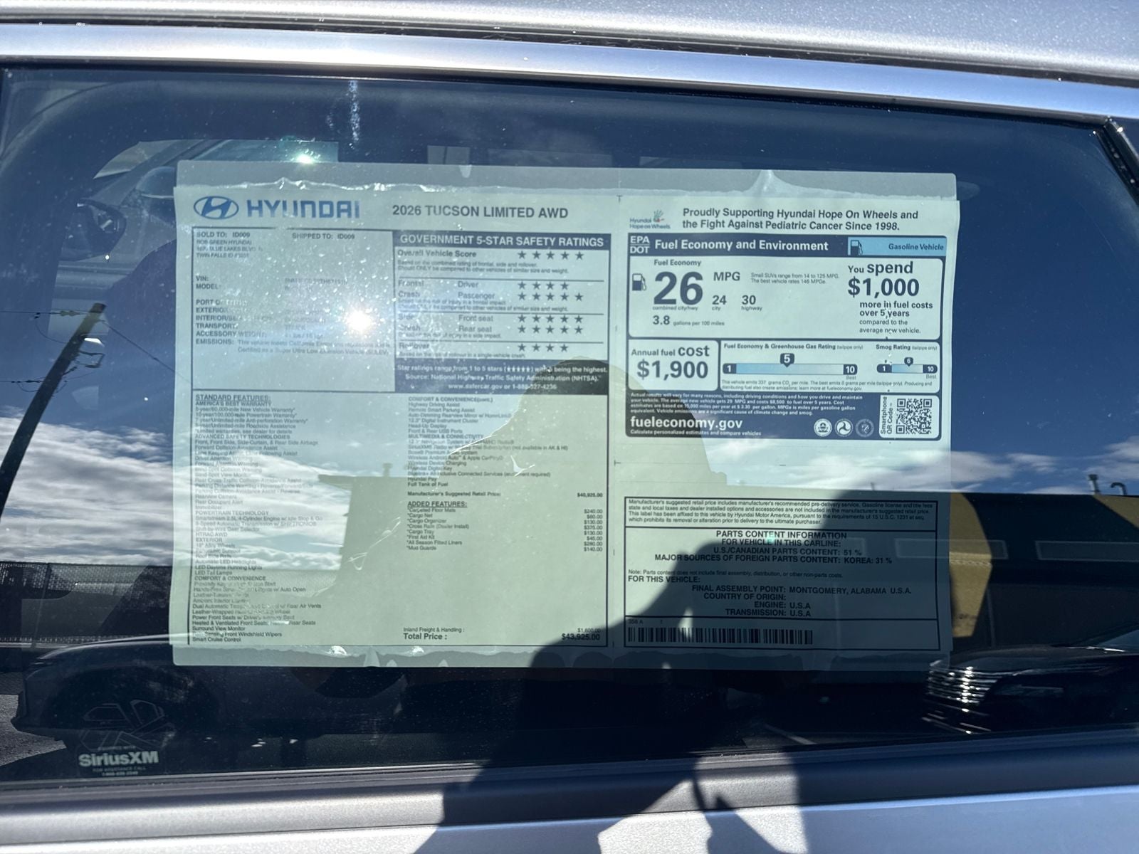 2026 Hyundai TUCSON Limited