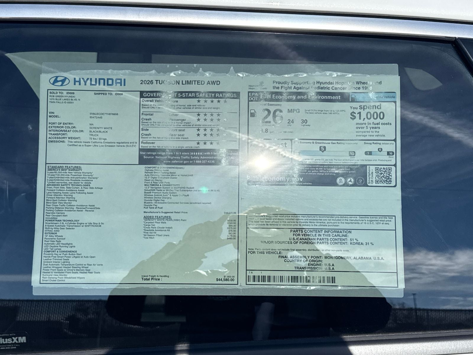 2026 Hyundai TUCSON Limited