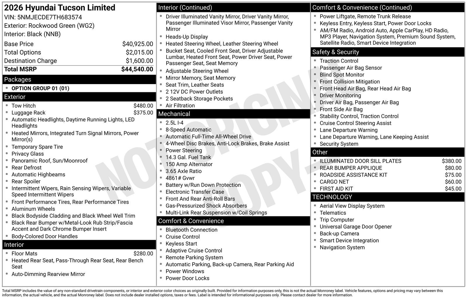 2026 Hyundai TUCSON Limited