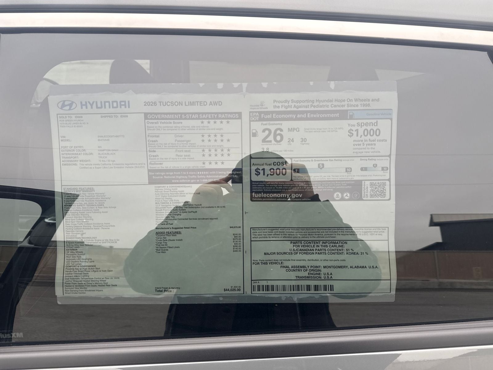 2026 Hyundai TUCSON Limited