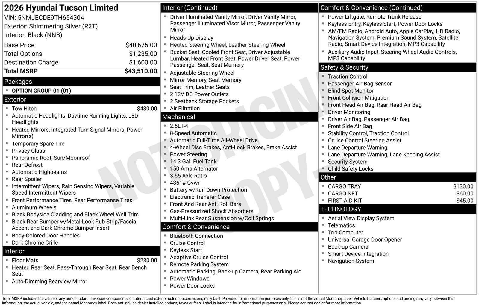 2026 Hyundai TUCSON Limited