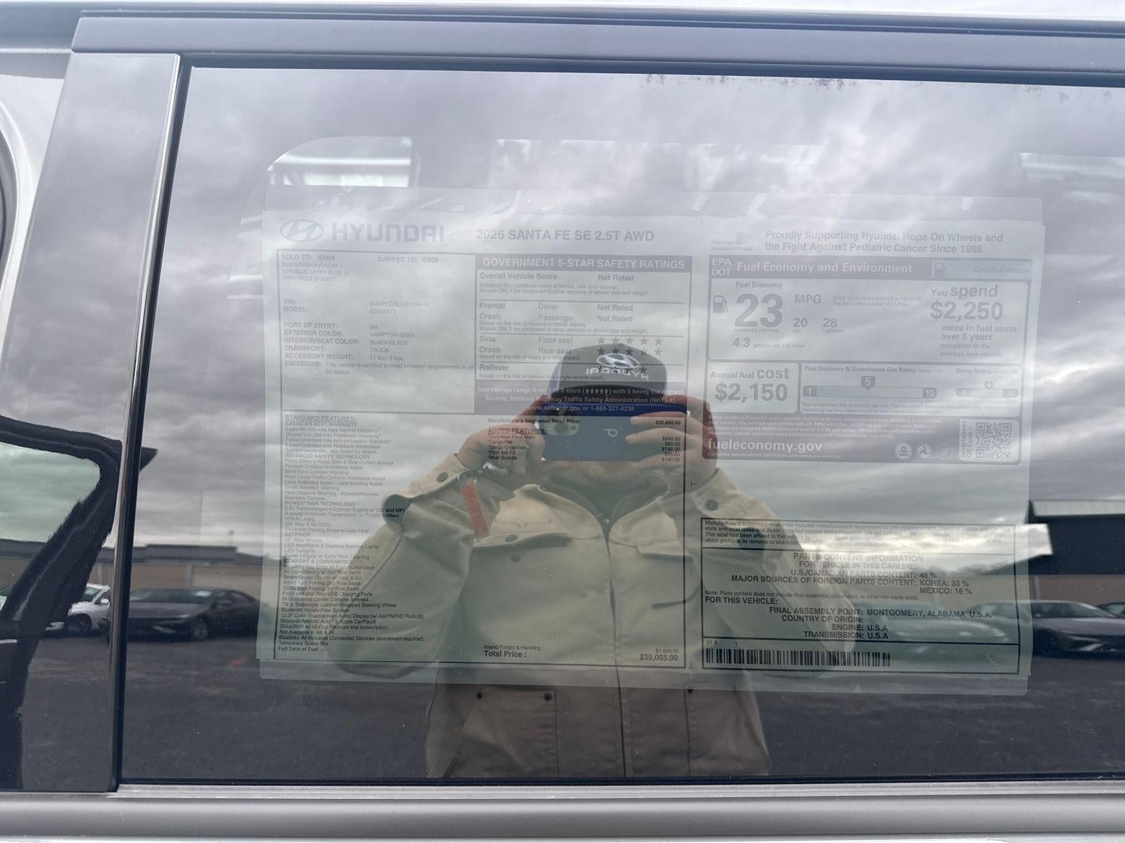 2026 Hyundai SANTA FE SE