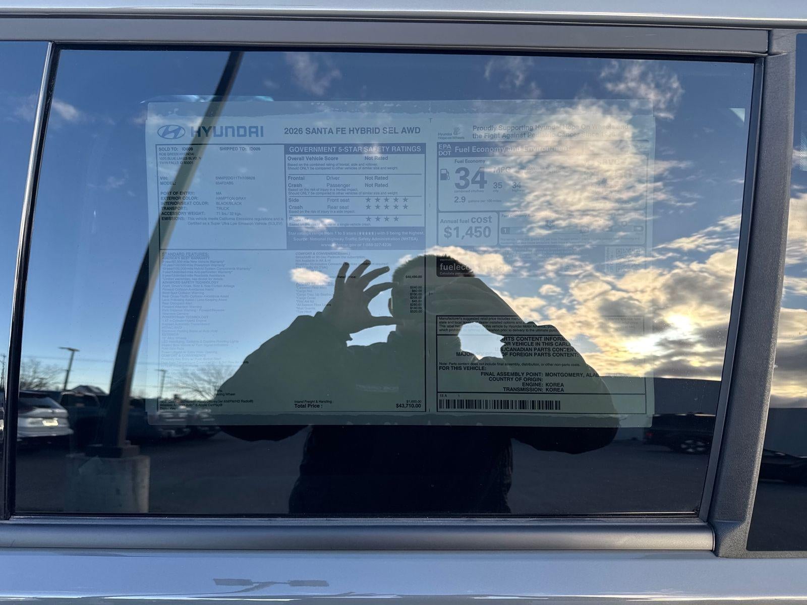 2026 Hyundai SANTA FE HYBRID SEL