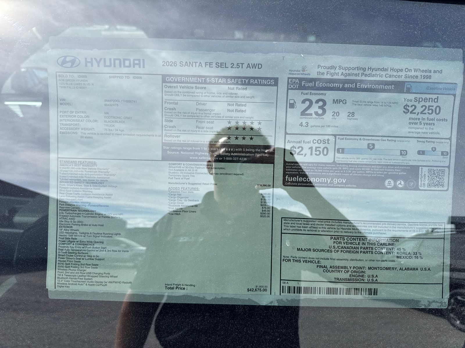 2026 Hyundai SANTA FE SEL