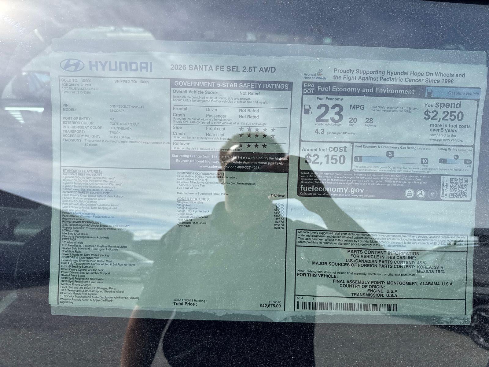 2026 Hyundai SANTA FE SEL