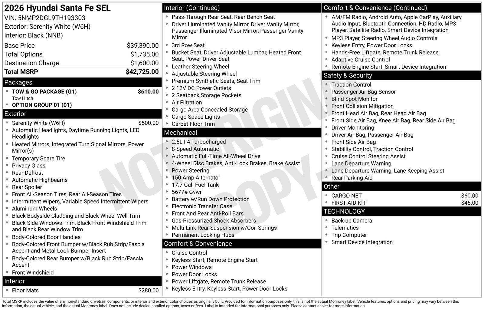 2026 Hyundai SANTA FE SEL