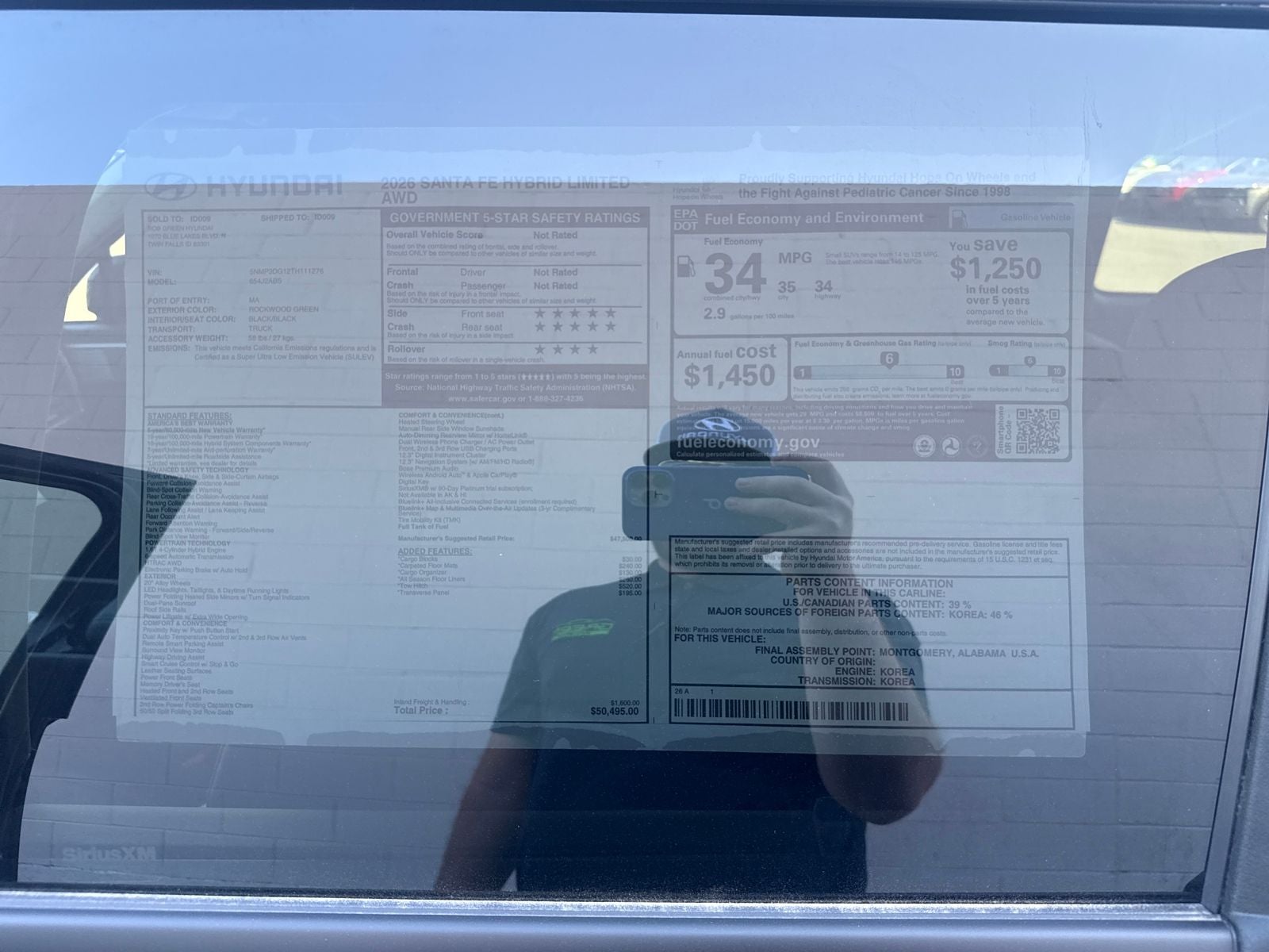 2026 Hyundai SANTA FE HYBRID Limited