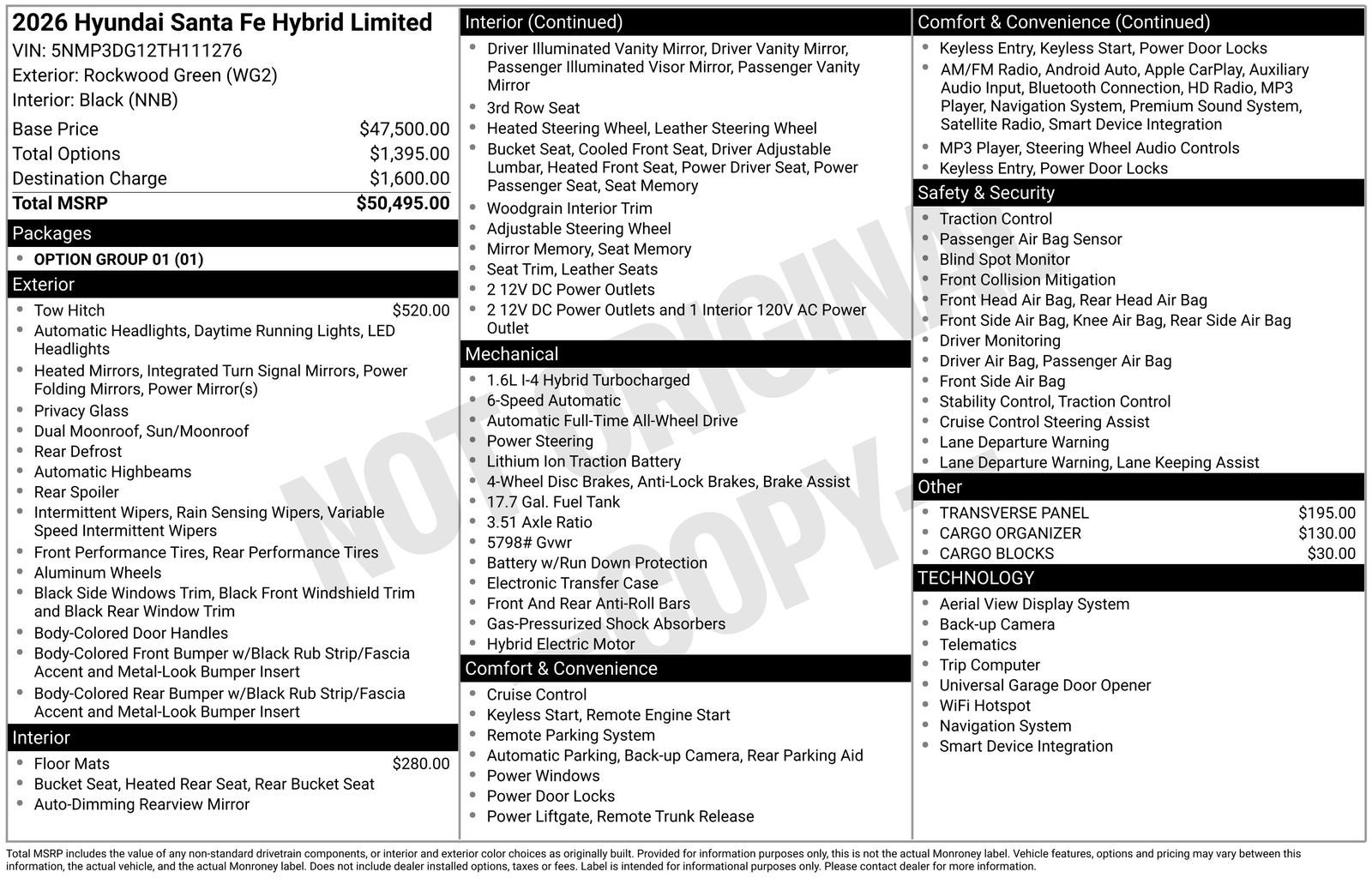 2026 Hyundai SANTA FE HYBRID Limited