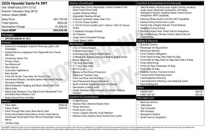 2026 Hyundai SANTA FE XRT