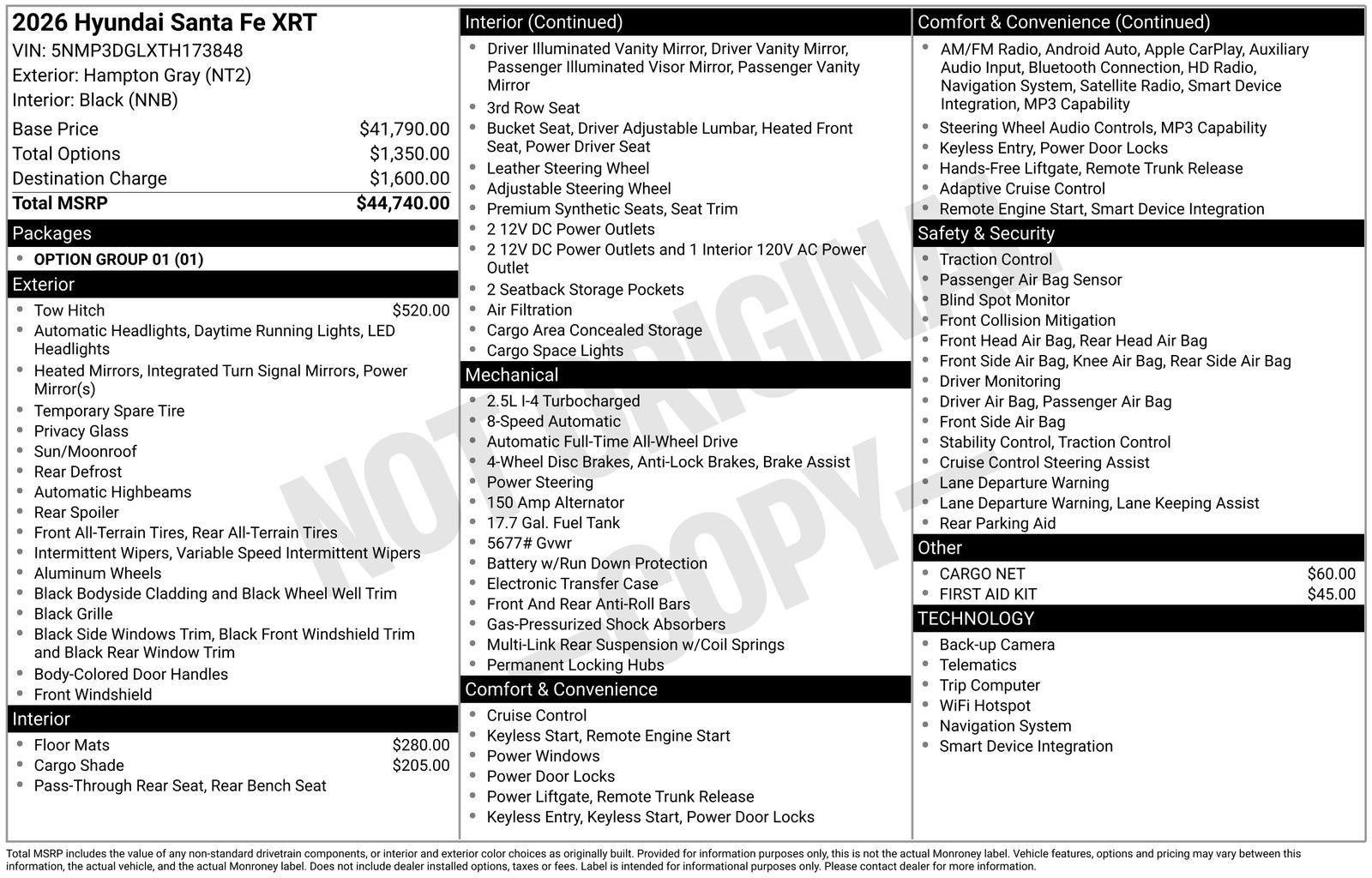2026 Hyundai SANTA FE XRT