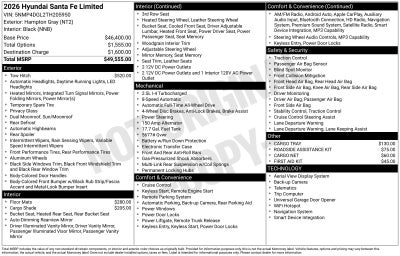 2026 Hyundai SANTA FE Limited