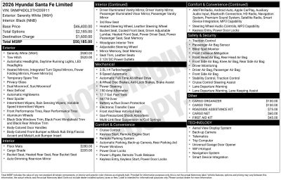 2026 Hyundai SANTA FE Limited