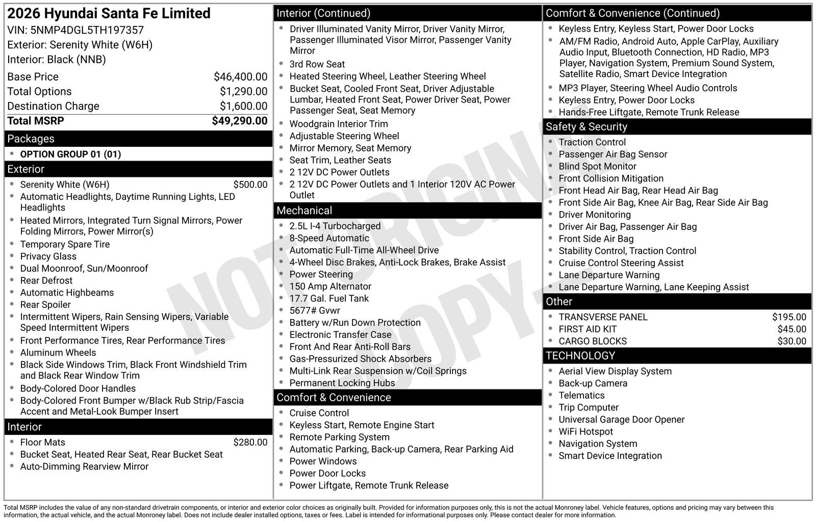 2026 Hyundai SANTA FE Limited
