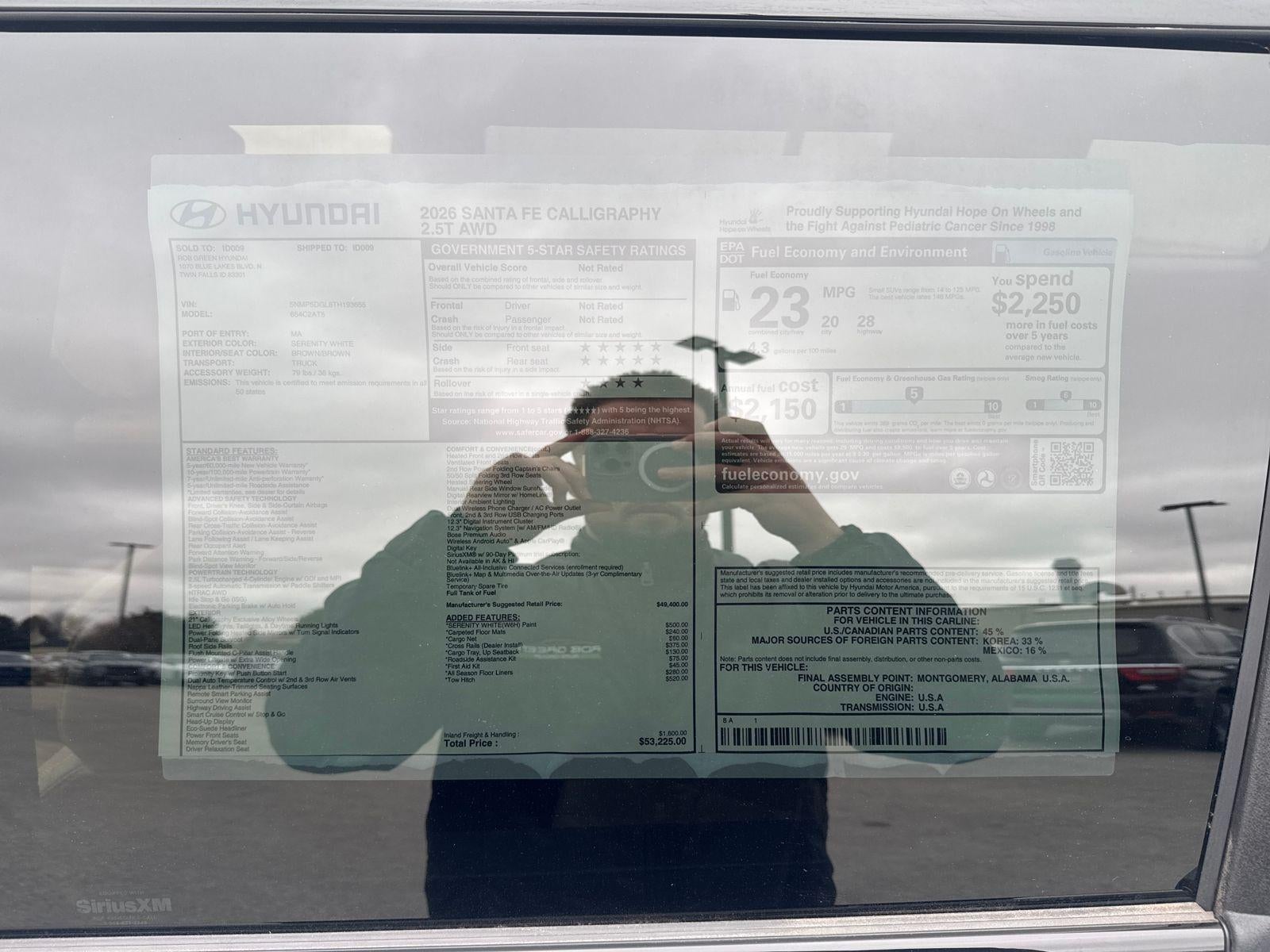 2026 Hyundai SANTA FE Calligraphy