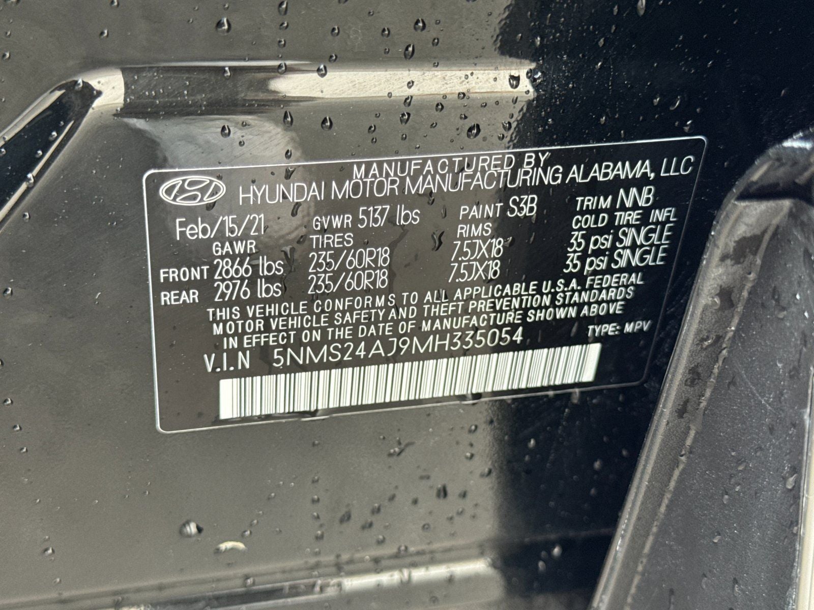 2021 Hyundai SANTA FE SEL