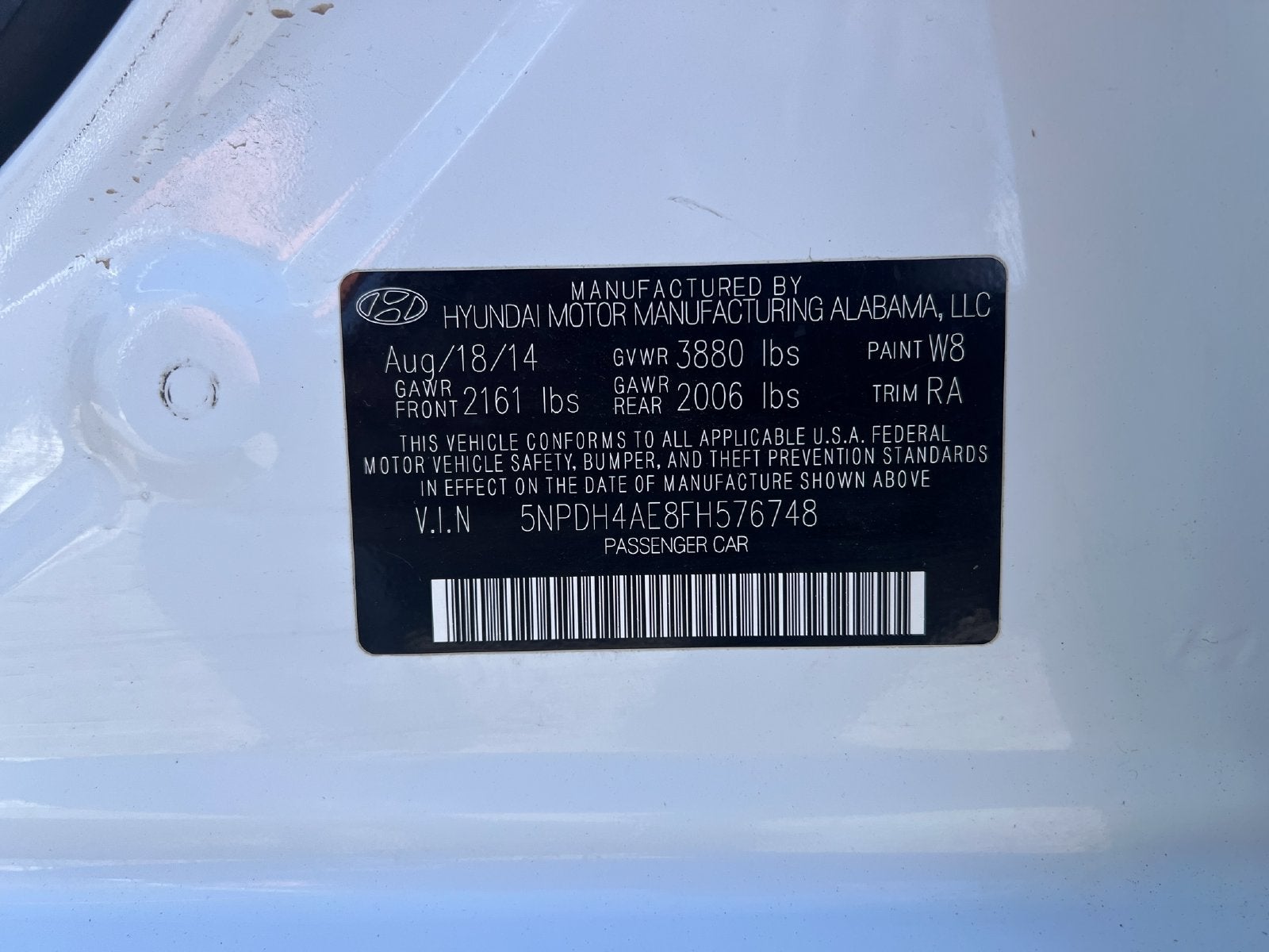 2015 Hyundai ELANTRA SE