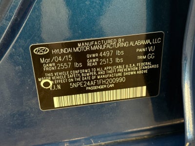 2015 Hyundai SONATA SE