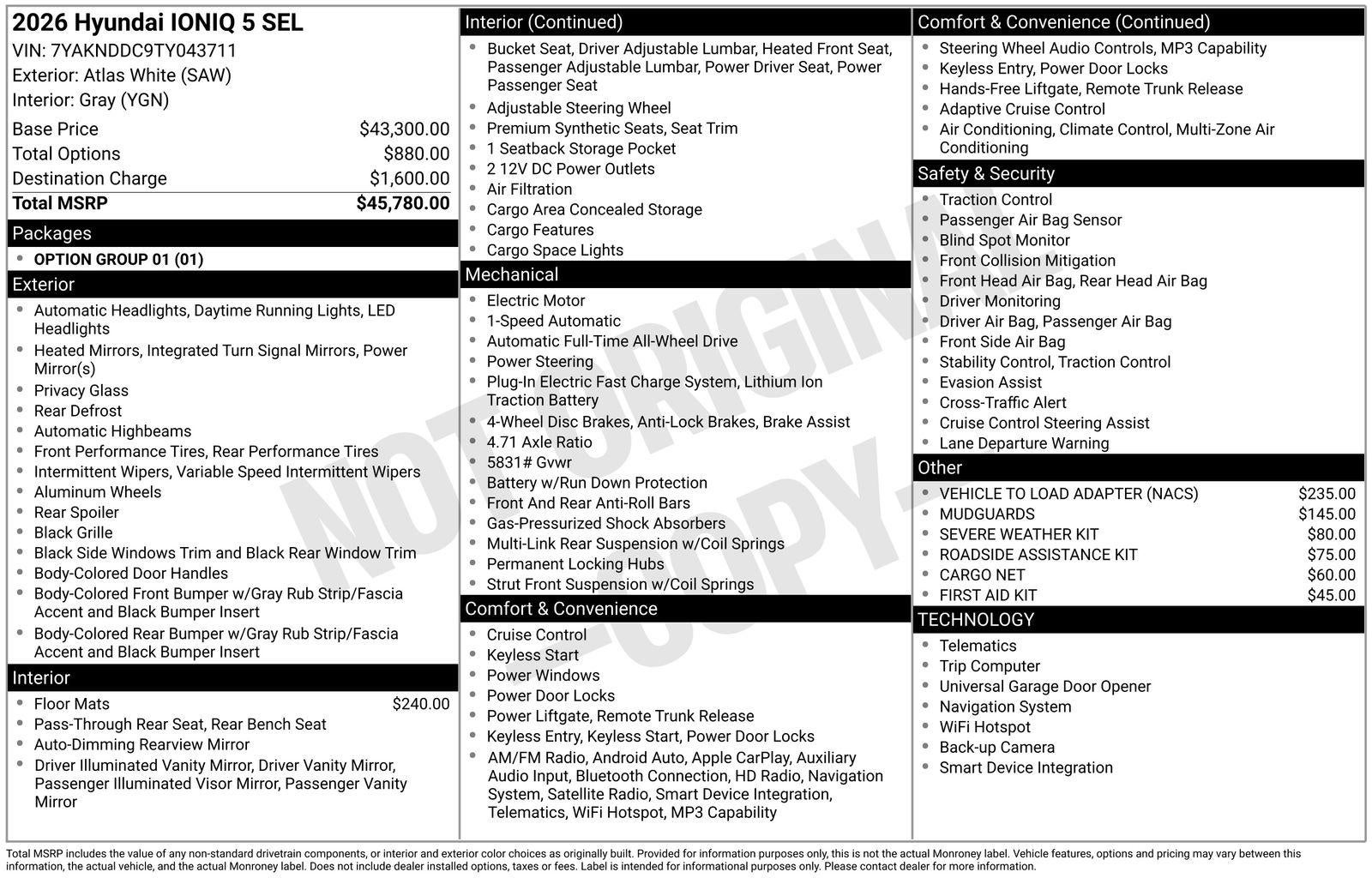 2026 Hyundai IONIQ 5 SEL