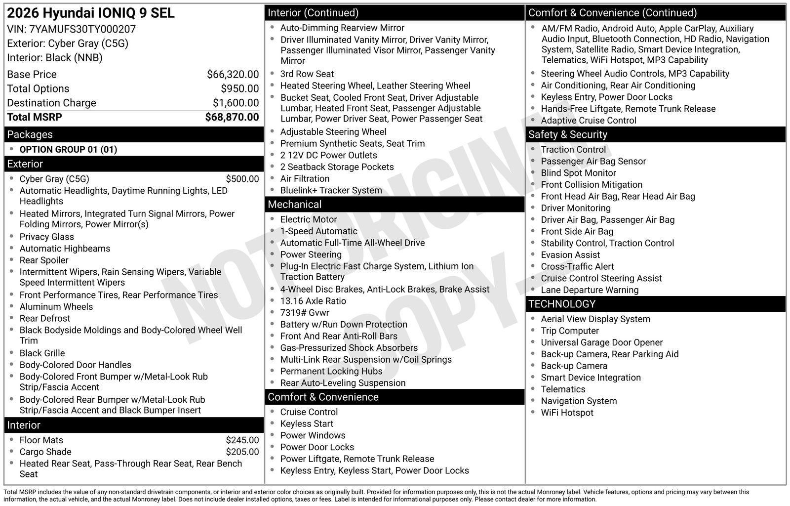 2026 Hyundai IONIQ 9 SEL