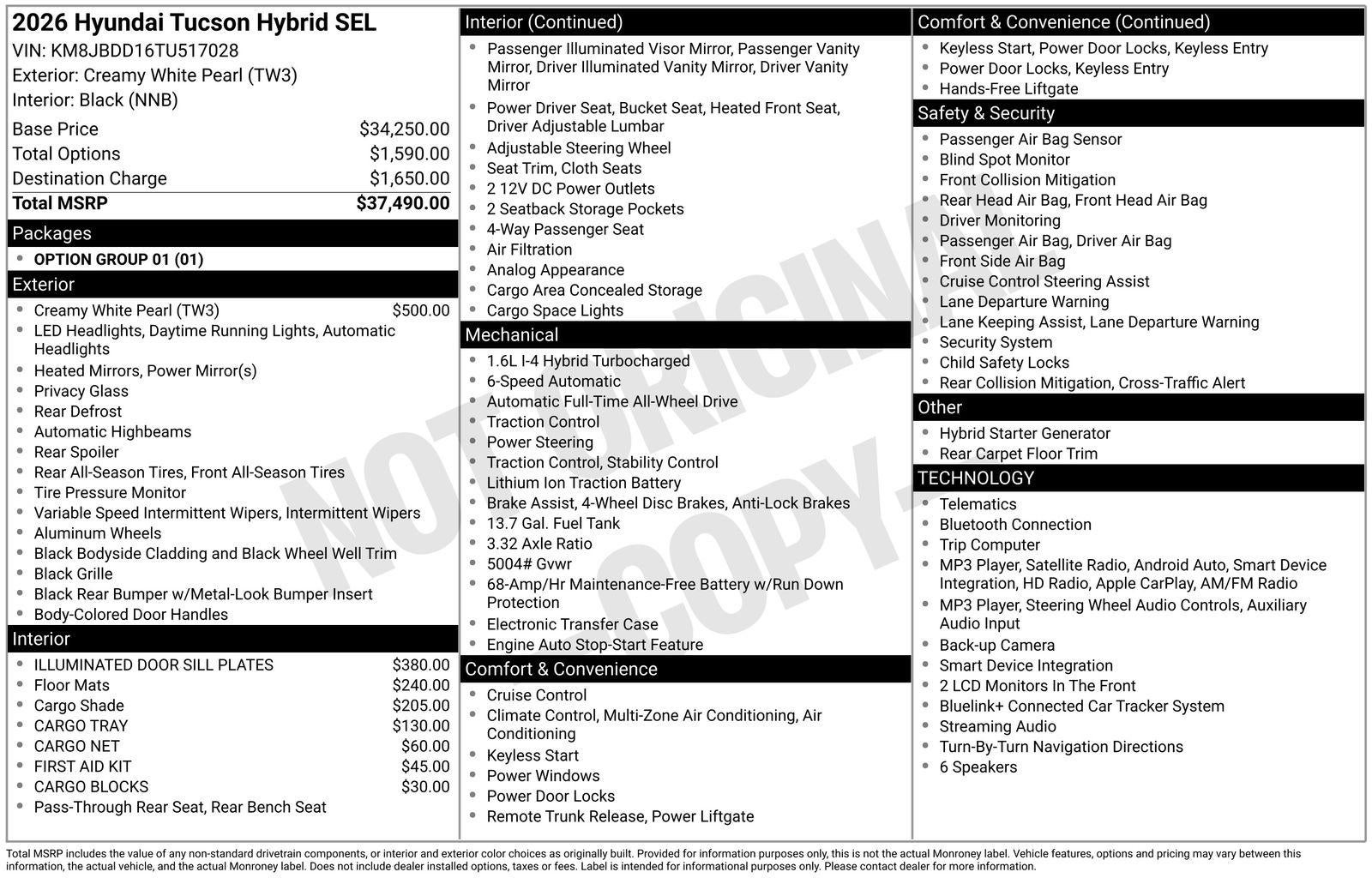 2026 Hyundai TUCSON HYBRID SEL