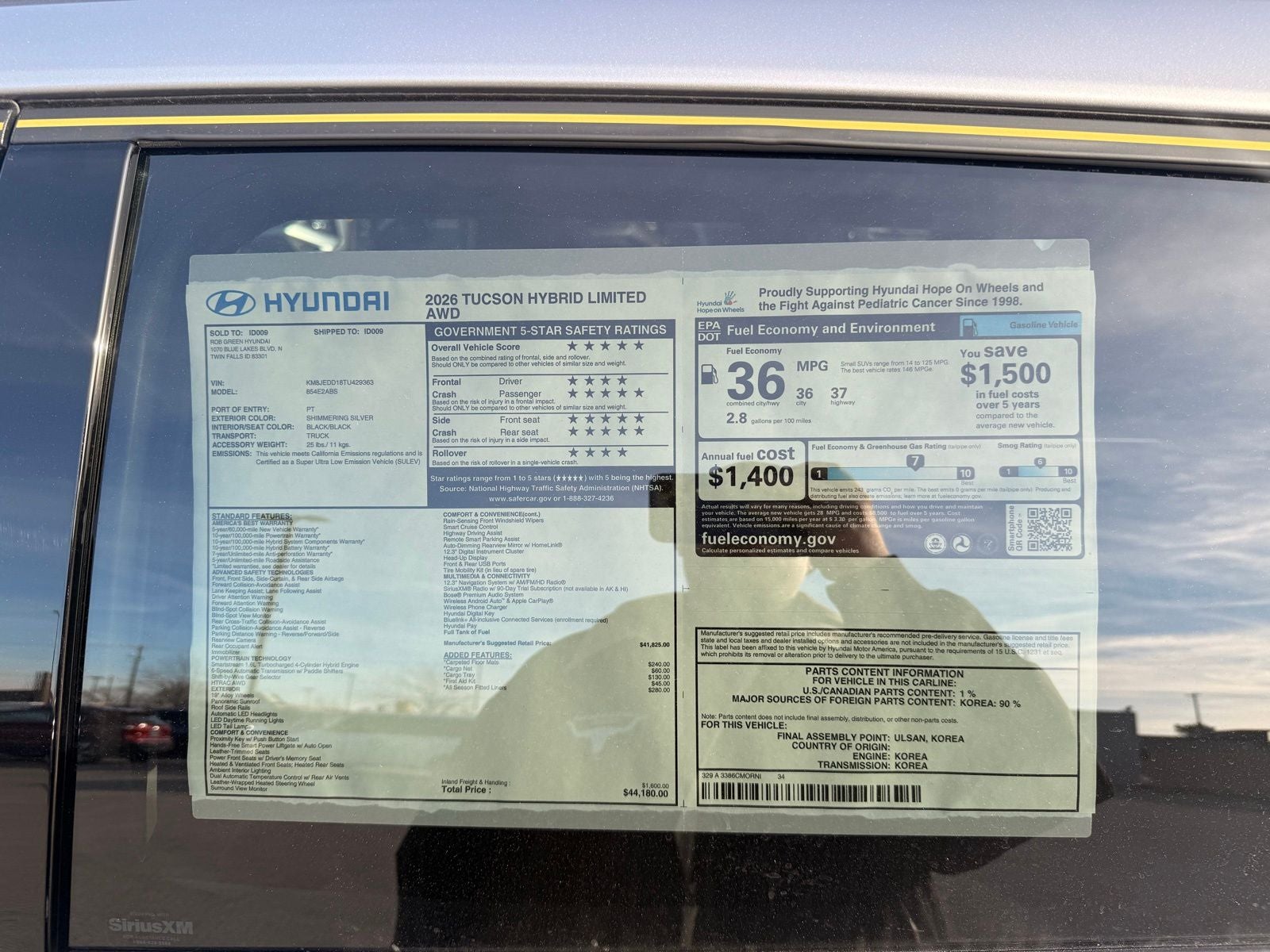 2026 Hyundai TUCSON HYBRID Limited