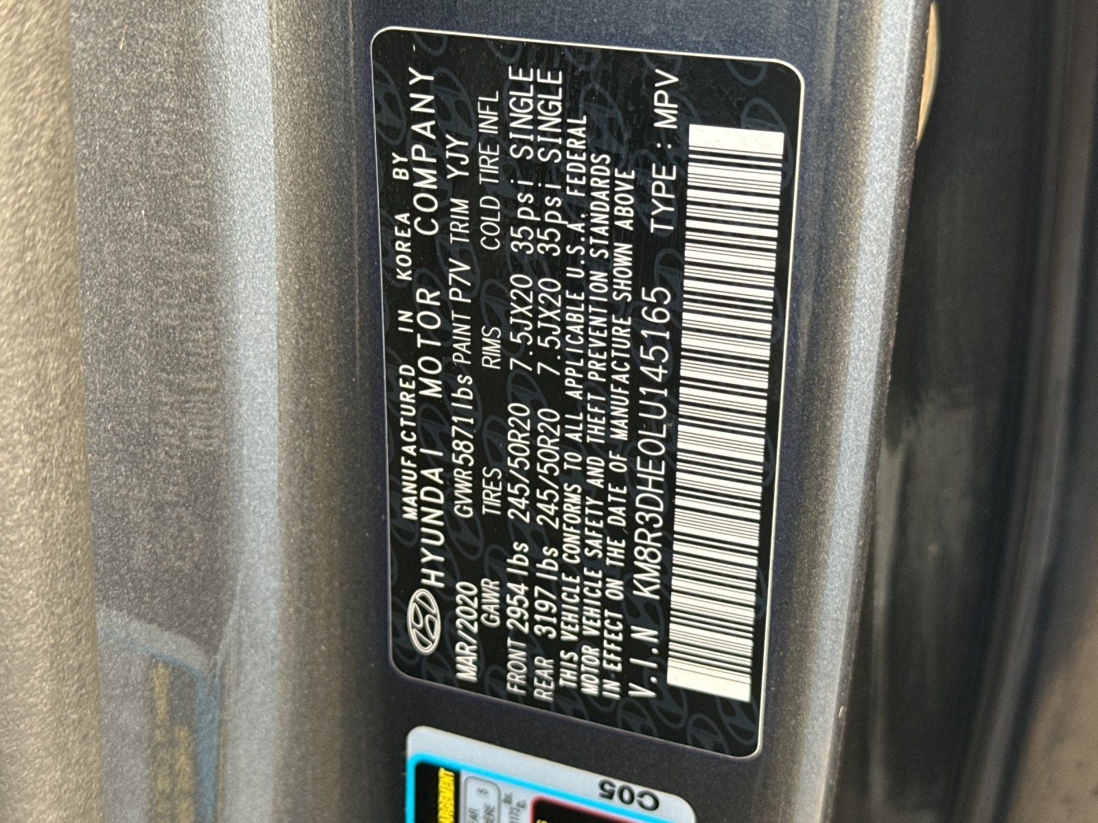 2020 Hyundai PALISADE SEL