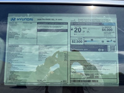 2026 Hyundai PALISADE SEL 7 Passenger