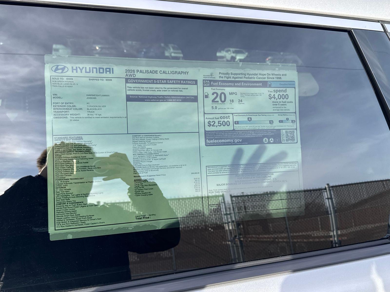 2026 Hyundai PALISADE Calligraphy