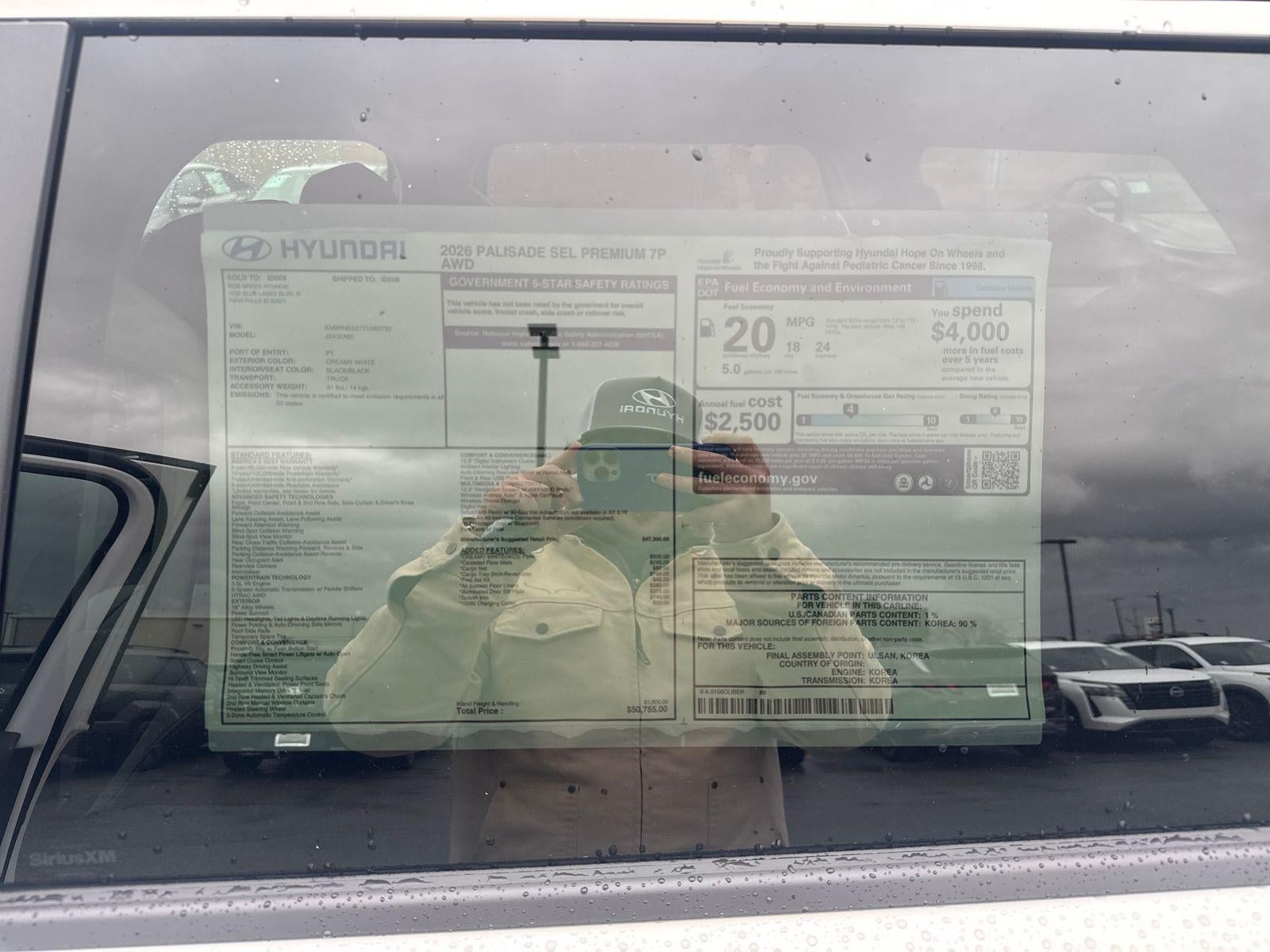 2026 Hyundai PALISADE SEL Premium 7 Passenger