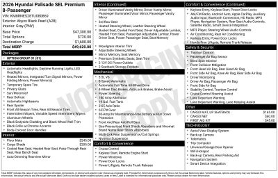 2026 Hyundai PALISADE SEL Premium 8 Passenger