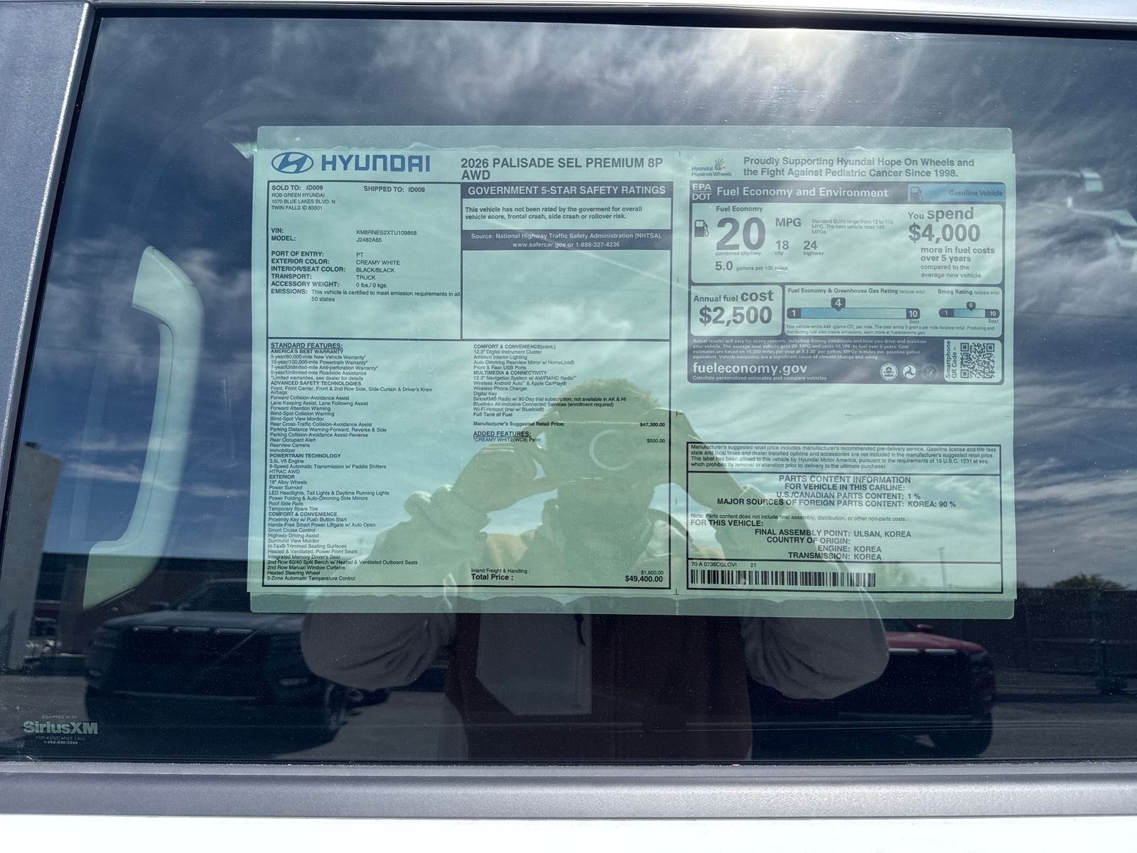 2026 Hyundai PALISADE SEL Premium 8 Passenger