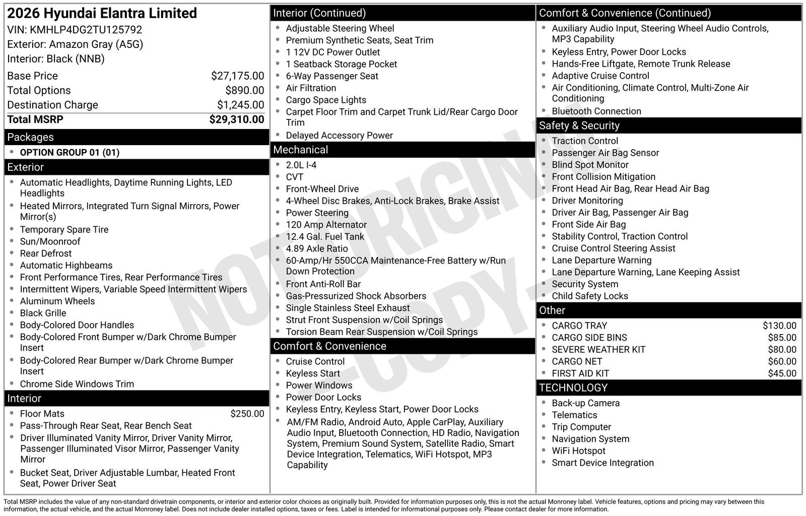 2026 Hyundai ELANTRA Limited