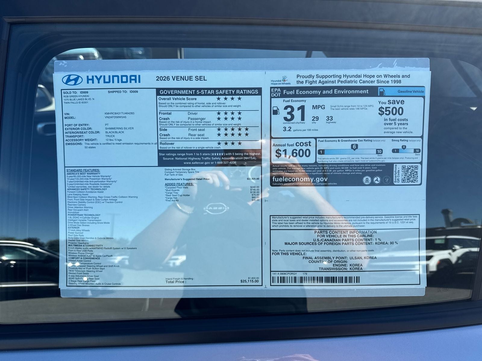 2026 Hyundai VENUE SEL