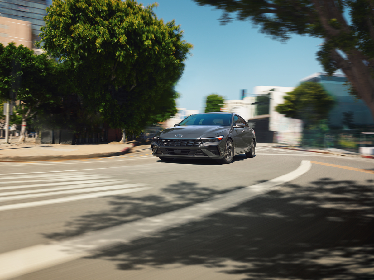 2026 Hyundai Elantra Hybrid driving performance on the highway